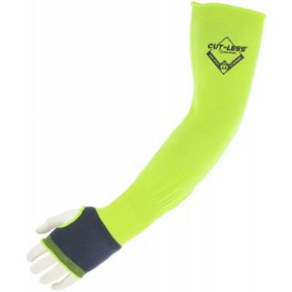 Picture of Majestic® 3142-18THY Cut-Less KorPlex® Hi-Viz Thumbhole A4 Cut Sleeves, 18-in - 24 Pack